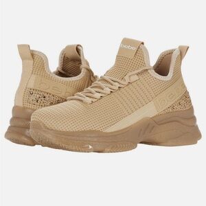 Bebe Tan Analia Mesh Athletic Casual Sneakers Size 9 Women’s